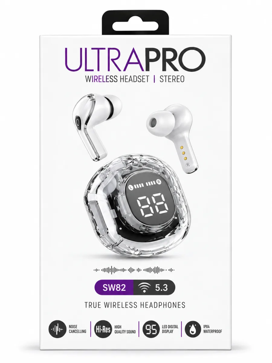 UltraPro SW82 TWS Kablosuz Kulaklık Bluetooth 5.3 Stereo
